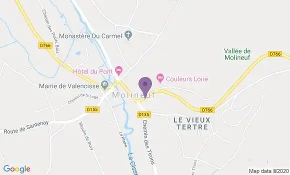 Localisation Molineuf Ap - 41190