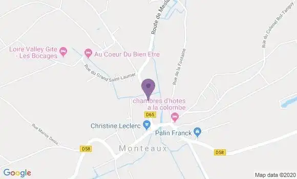 Localisation Monteaux Bp - 41150