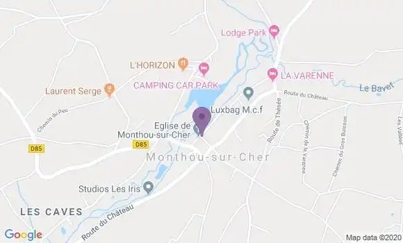 Localisation Monthou sur Cher Bp - 41400