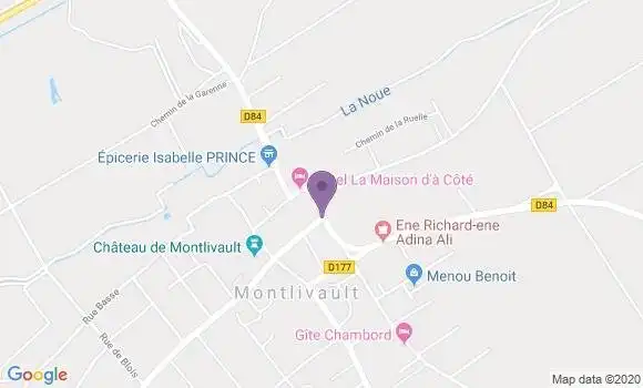 Localisation Montlivault Bp - 41350