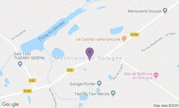 Localisation Montrieux En Sologne Bp - 41210