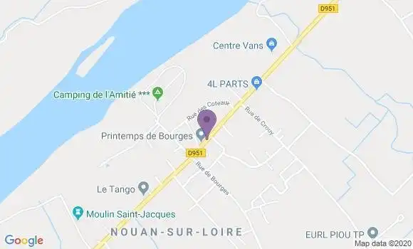Localisation Muides sur Loire Bp - 41500