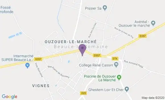 Localisation Ouzouer le Marche Bp - 41240