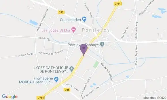 Localisation Pontlevoy Bp - 41400