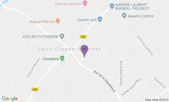 Localisation Saint Claude de Diray Bp - 41350