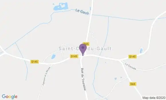 Localisation Saint Cyr du Gault Ap - 41190