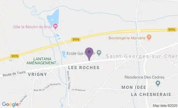 Localisation Saint Georges sur Cher - 41400