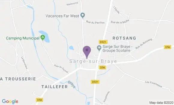 Localisation Sarge sur Braye Ap - 41170