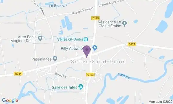 Localisation Selles Saint Denis Bp - 41300