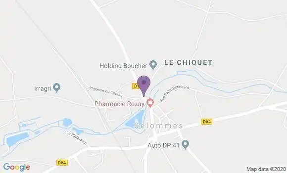Localisation Selommes Bp - 41100