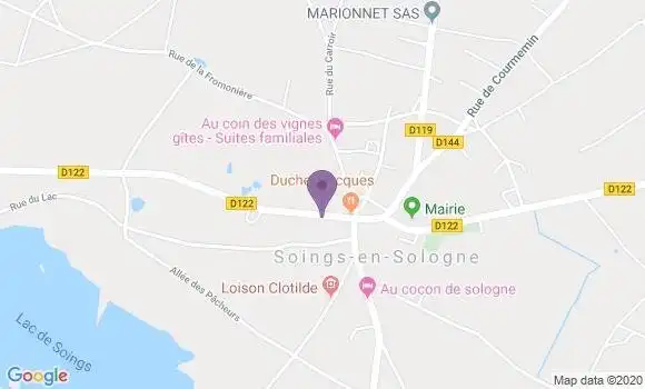 Localisation Soings En Sologne Bp - 41230