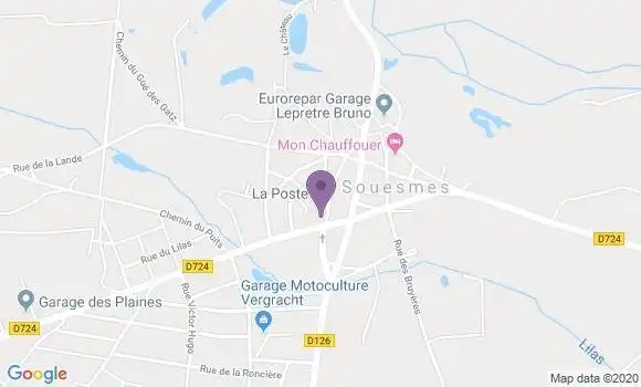 Localisation Souesmes Bp - 41300