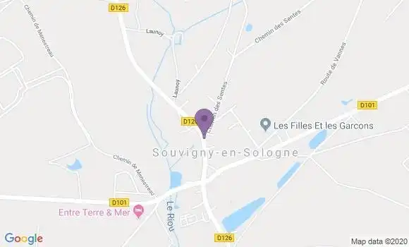 Localisation Souvigny En Sologne Ap - 41600