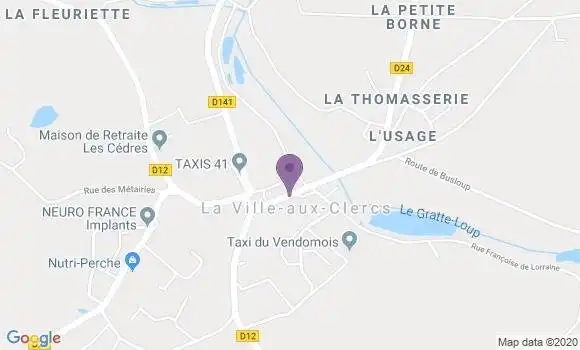 Localisation La Ville Aux Clercs Bp - 41160