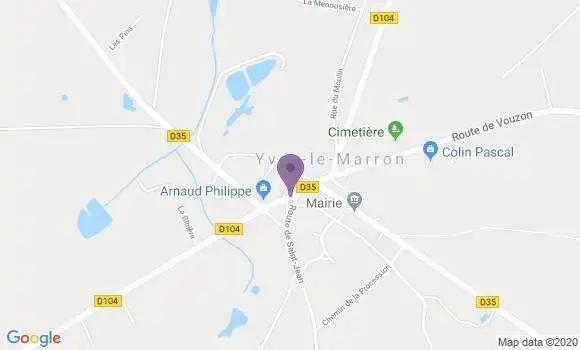 Localisation Yvoy le Marron Ap - 41600