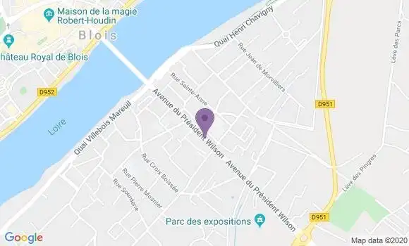 Localisation Blois Rive Gauche - 41000