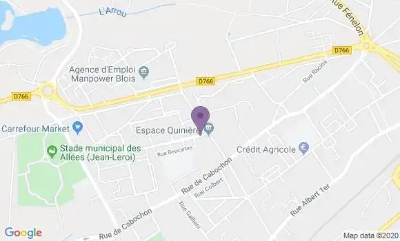 Localisation Blois la Quiniere Bp - 41000