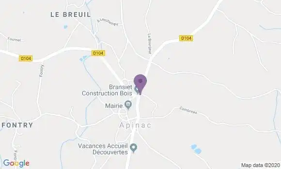 Localisation Apinac Ap - 42550