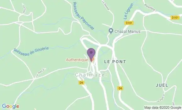 Localisation Chalmazel Bp - 42920