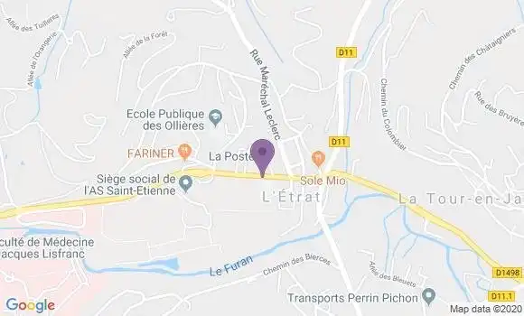 Localisation L Etrat Bp - 42580