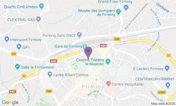 Localisation Firminy - 42700
