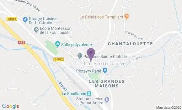 Localisation La Fouillouse - 42480
