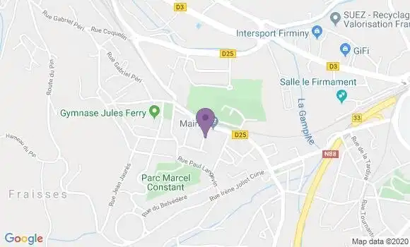 Localisation Fraisses Bp - 42490