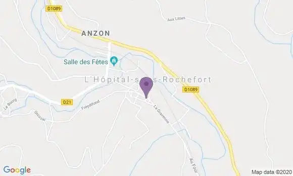 Localisation L Hopital sous Rochefort Ap - 42130