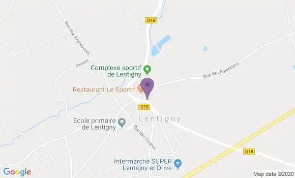 Localisation Lentigny Bp - 42155