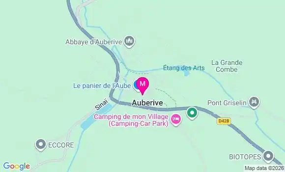 Localisation Auberive - 52160