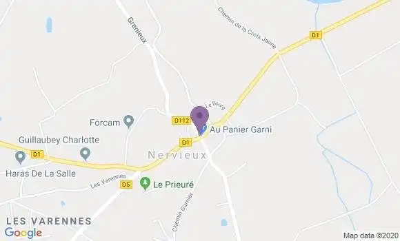 Localisation Nervieux Ap - 42510
