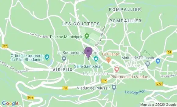 Localisation Pelussin - 42410