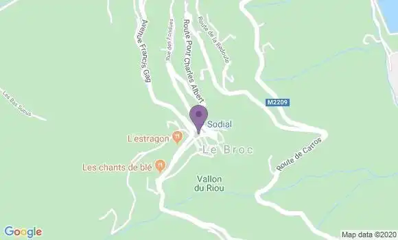 Localisation Le Broc Ap - 06510