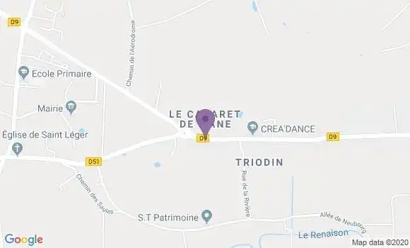 Localisation Pouilly les Nonains - 42155