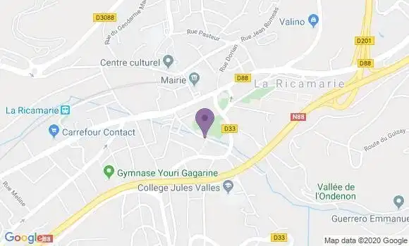 Localisation La Ricamarie Bp - 42150