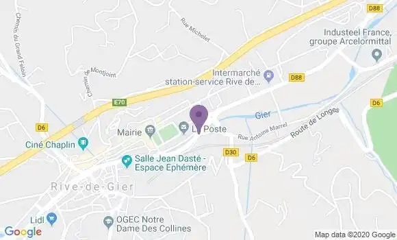 Localisation Rive de Gier - 42800