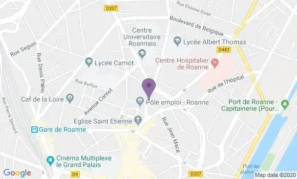 Localisation Roanne Principal - 42300