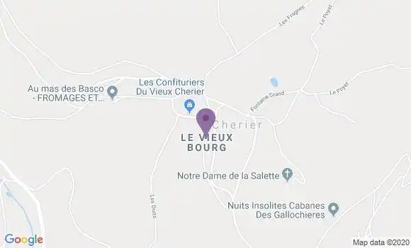 Localisation Saint Alban les Eaux Ap - 42370