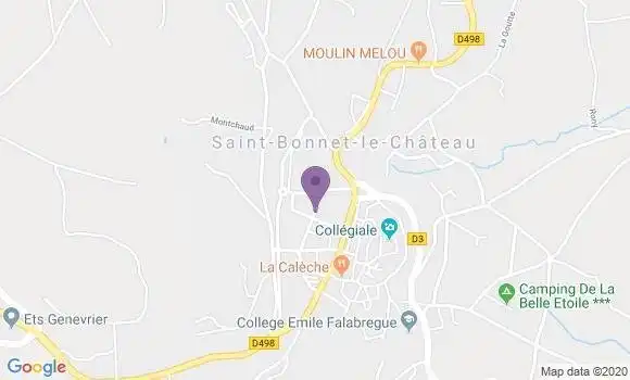 Localisation Saint Bonnet le Chateau - 42380