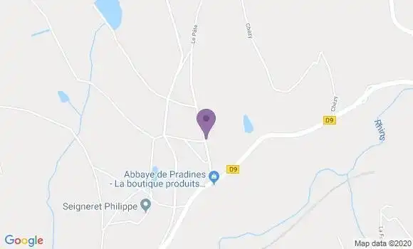 Localisation Saint Cyr de Favieres Ap - 42123