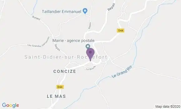 Localisation Saint Didier sur Rochefort Bp - 42111