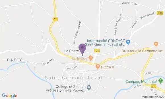 Localisation Saint Germain Laval - 42260