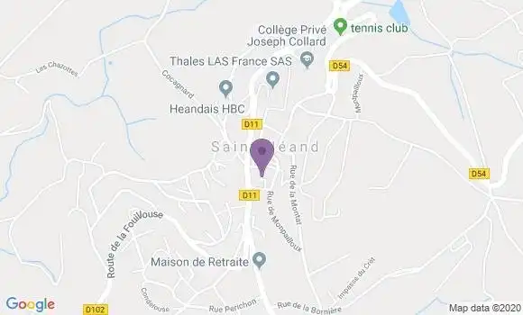 Localisation Saint Heand Bp - 42570