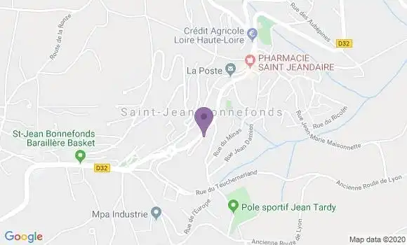 Localisation St Jean Bonnefonds Bp - 42650
