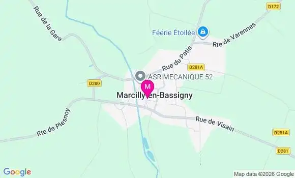 Localisation Marcilly en Bassigny - 52360