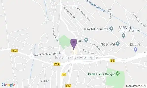 Localisation Saint Just sur Loire Bp - 42170