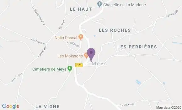 Localisation Saint Martin Lestra Bp - 42110