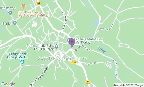 Localisation Saint Paul En Jarez - 42740