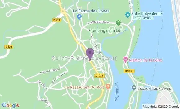 Localisation Saint Pierre de Boeuf Bp - 42520