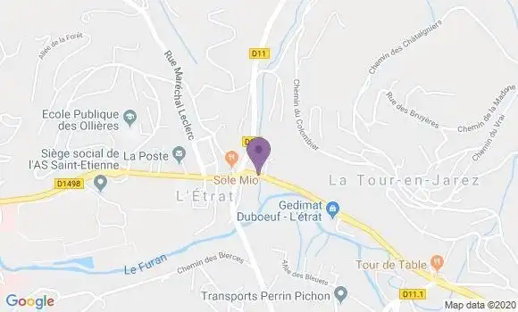 Localisation Saint Priest En Jarez Bp - 42270